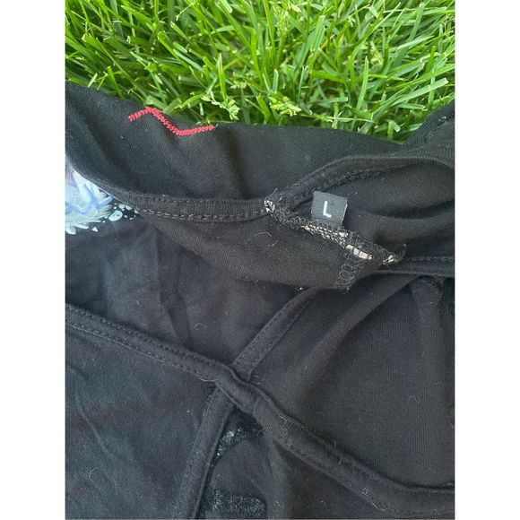 Desigual black and floral dress size large - Picture 4 of 5